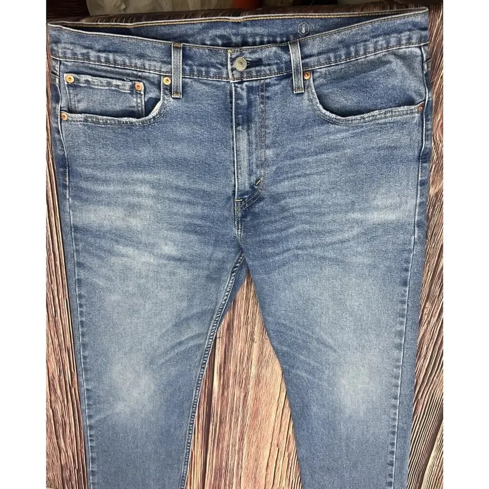 Levis 502 Regular Taper Blue Jeans Mens Size 36x30 (Measures 36x28)